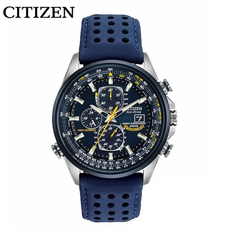 CITIZEN Homens Quartz Watch, Impermeável, Multi Função, Fantasia, Redondo, Inoxidável, Automático, Calendário, Tendência de Luxo