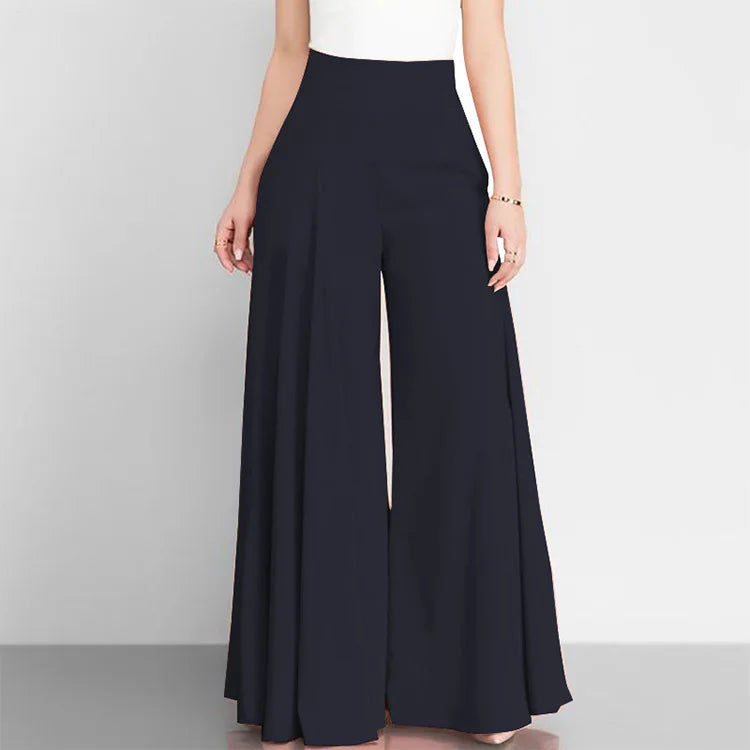 Pantalones anchos de cintura alta para mujer, pantalón largo, holgado, informal, elegante, para oficina, primavera y otoño