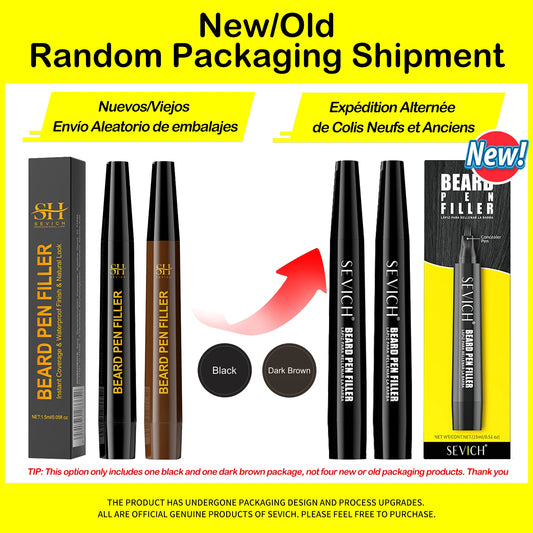 Waterproof Beard Pen Filler Men Moustache Coloring Pen Beard Coloring Filling Enhancer Black Fiber Hair Beard Stuffing Pen Tool