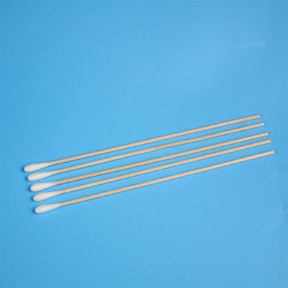 200 pcs Long Wood Cotton Swab Eyelash Extension Tools Medical Ear Care Cleaning Wood Sticks Cosmetic Cotton Swab Cotton Buds Tip