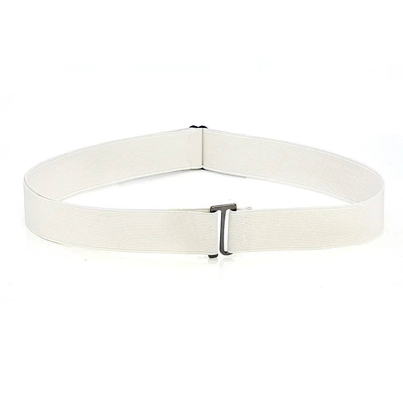 Adjustable Stretch Elastic Waist Band Invisible Belts Buckle-Free Belts for Women Men Jeans Pants Dress No Buckle Easy To Wear