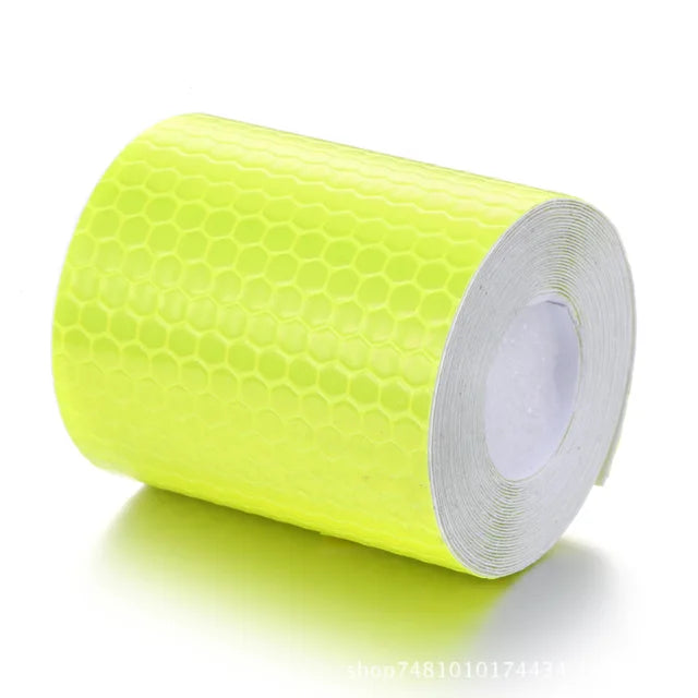 Adesivo de carro fita de advertência segurança alta visibilidade auto adesivo à prova dwaterproof água branco vermelho amarelo azul bicicleta adesivo reflexivo accessorry