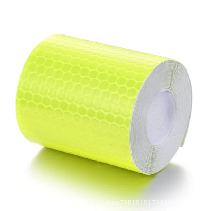 Car Sticker Safety Warning Tape High Visibility Self Adhesive Waterproof White Red Yellow Blue Bicycle Reflective Sticker Accessorry 