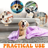 1pc Ultra Fine Fiber Super Absorbent Pet Bath Towel, Fast Drying, Soft and Comfortable Small To Large Dog and Cat Grooming Towel