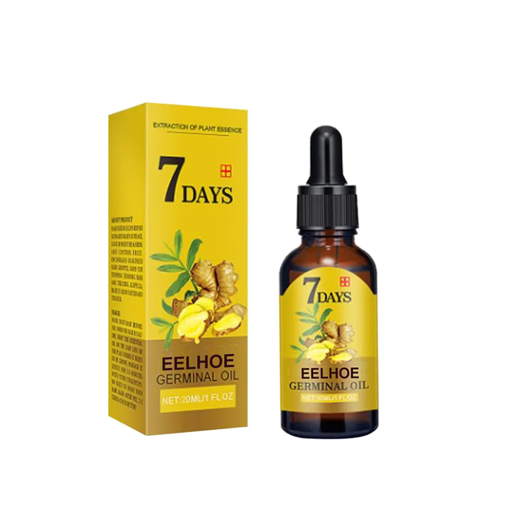 EELHOE Ginger Hair Growth Oil for Hair Growth, Anti-Hair Loss Treatment, Natural Essence, Moisturizing Growth, Nutrient Solution, Care Products