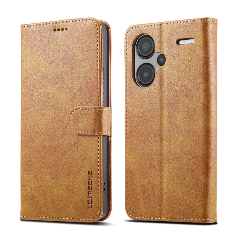 For Xiaomi Redmi Note 13 Pro Plus 5G Case Flip Leather Wallet Book Case On note13 4G Phone Cover Magnetic Card Slot Holder