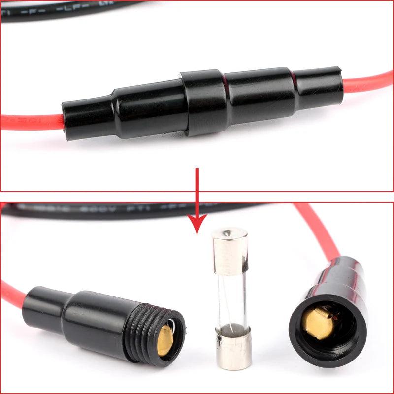 USB Charger Socket Cable 60cm Cigarette Lighter Wire Harness Connector Cord With 10A Fuse for Car Marine Motorcycle ATV RV Refit