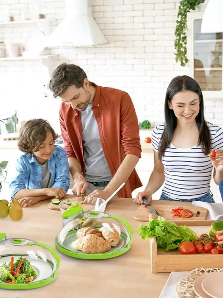 Microwave Cover for Food, Clear Microwave Splatter Cover with Water Steamer and Handle, 10 Inch Plate Covers, Kitchen Gadgets