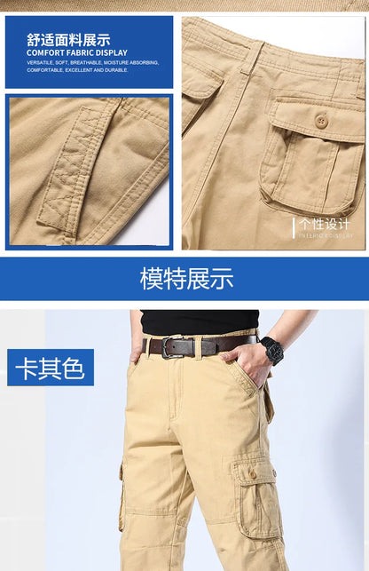 Men's Camouflage Cargo Pants Camo Cargo Multi Pockets Military Tactical Pants Man Hip Hop Joggers Streetwear Sweatpant for Men