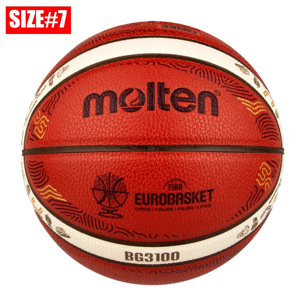 2025 Molten Basketball Official Size 7/6/5 PU Material Indoor Outdoor Men Ball Training Match Game Team Original Baloncesto
