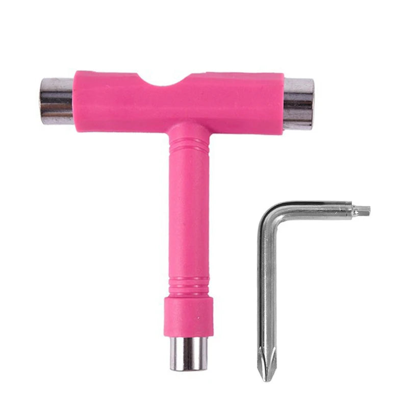 Llave Allen profesional tipo T para patineta, herramientas para longboard, patineta, tabla, patín, llave inglesa, piezas