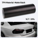 Car Headlight & Taillight & Fog Light Lamp wrap Film Smoke Black TPH PU PPF Protective Film For Car Styling Motorcycle Decorate