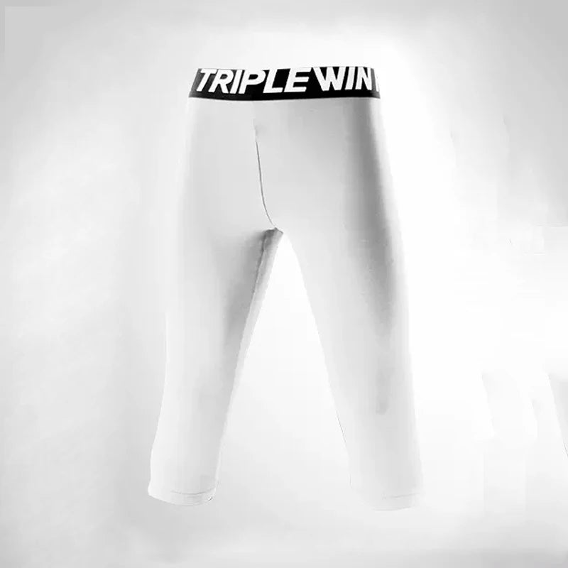 Kids Boy Girl Capri Running Tights Pant Children Basketball Football Soccer Fitness Exercise Sport 3/4 Cropped Legging Shorts J8