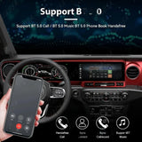 For Jeep Wrangler 2018-2022 Carplay LCD Instrument Panel Dual Screen Android Multimedia Video Player GPS Navigation Android Auto