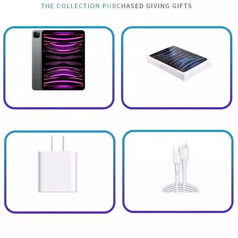 2024 iPad Pro M4 11-inch/13-inch 256GB/512GB/1TB WiFi Cellular Face ID, eSIM, Original WiFi/5G 10-core CPU 10-core GPU.