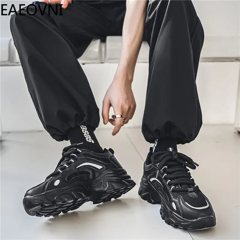 Zapatillas deportivas casuales para hombre, modernas, combinables, resistentes, fáciles de limpiar, EAEOVNI