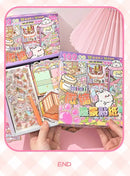 50 in 1 landscape stickers miniature scene collection 3d three-dimensional girls children's educational toys