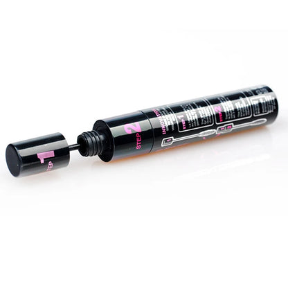 1PC 2in1 Black Double Purpose Mascara Waterproof Lengthen Lash Extension Sweatproof Curling Brushes Eye Fiber Mascara Eyelashes