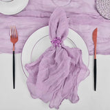 Set of 12 Gauze Cheesecloth Napkins Cloth Bulk Dinner Table Napkins for Home Wedding Valentine's Party Event Table Decoration