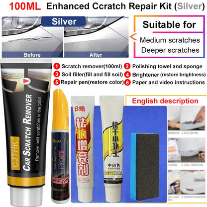 Car Scratch Remover Car Polishing Paste With Sponge Car Body Paint Care Remove Scratch Repair Broken Paint Smooth Car Body