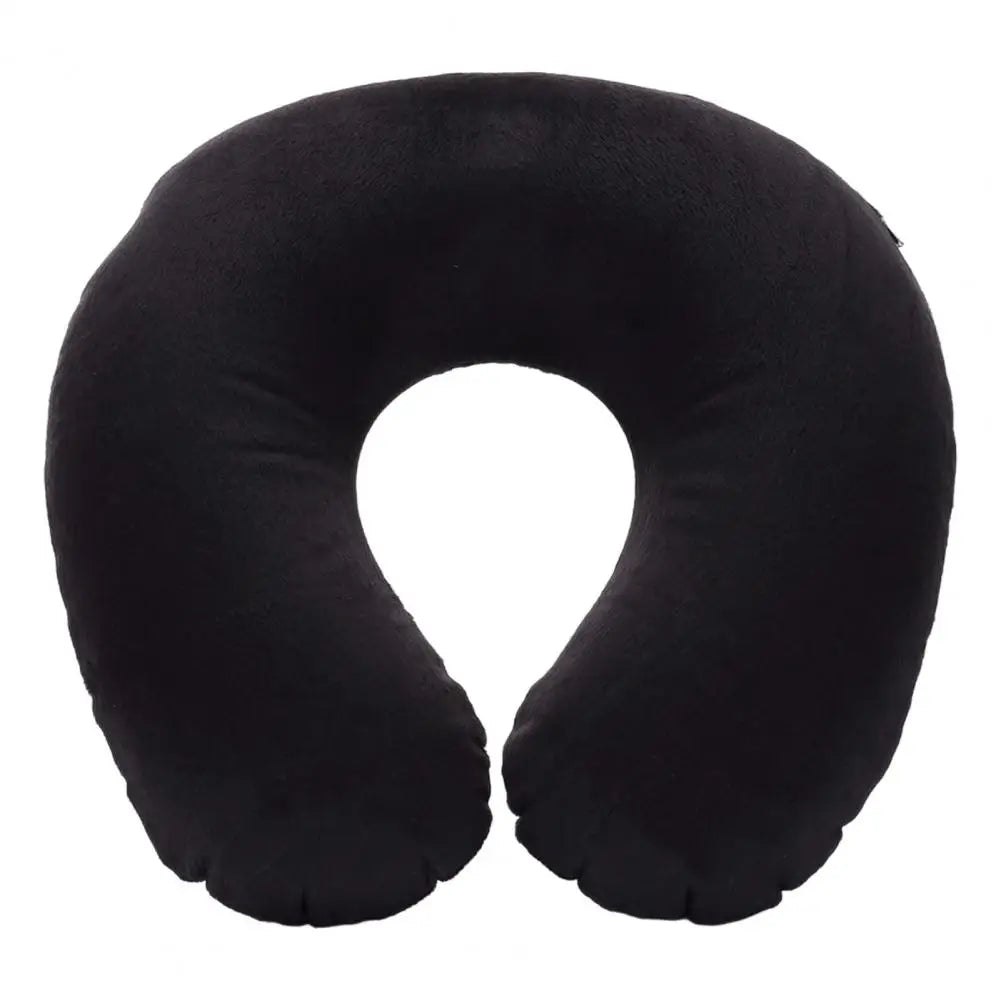Almohada de cuello en forma de U, inflable, para aliviar la fatiga, para viajes, reposacabezas de vuelo, cojín para dormir en forma de U para avión.