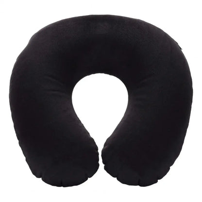 Almohada de cuello en forma de U, inflable, para aliviar la fatiga, para viajes, reposacabezas de vuelo, cojín para dormir en forma de U para avión.
