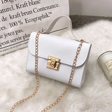 Minimalist PU Leather Chain Shoulder Bag High-Capacity Underarm Handbag Single Shoulder Bag Tote Bag Female Crossbody Bag