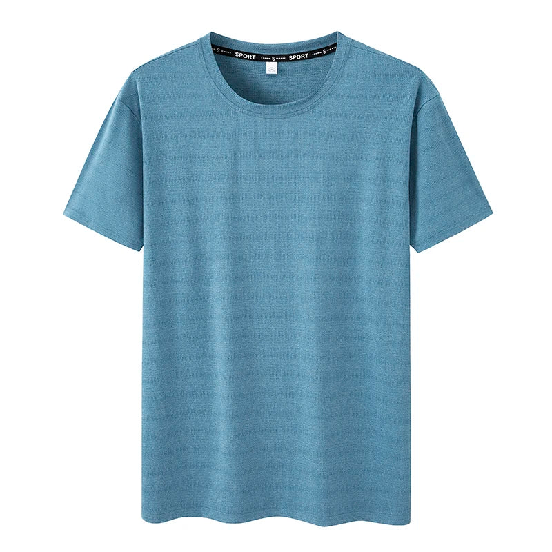 T-shirt for Men Plus Size 5XL/6XL Quick Drying T-shirt Round Neck Big Size Short Sleeve Oversized T Shirt