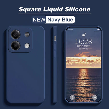 Redmi Note 13 Pro 4G Case Square Liquid Silicone Soft TPU Cover For Xiaomi Redmi Note 13 Note13pro Plus Note13 Pro 4G Phone Case