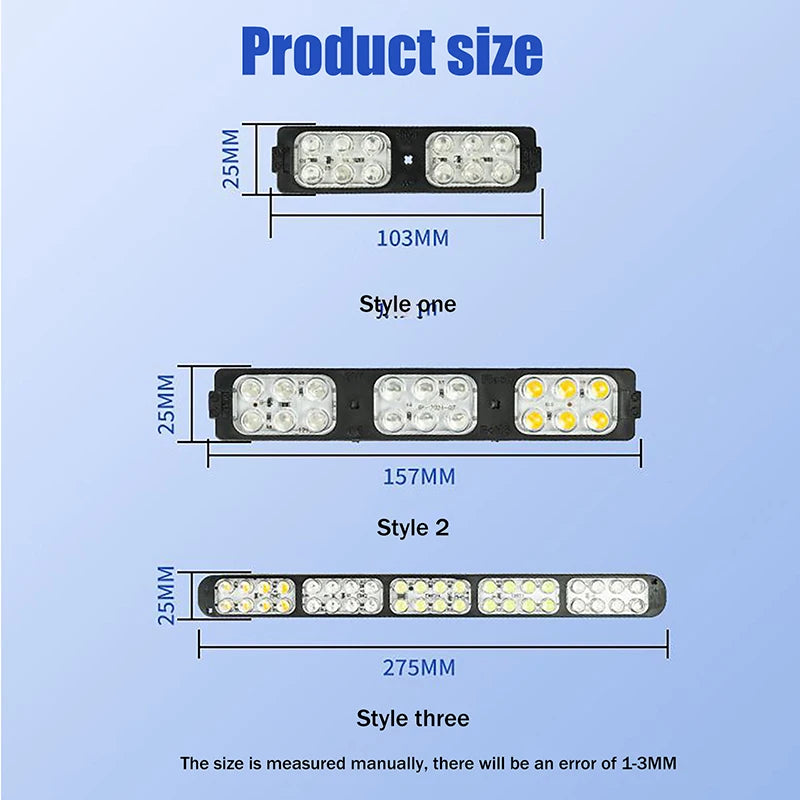 1PCS Truck LED Light Side Flashing Warning Emergency Indicator Lamp For Van Truck Motorcycle Pickup Offroad Decor Accessories