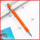 20-200 Pens Wholesale Metal Ballpoint Pen Touch Screen Pen Office School Advertising Pen Custom Logo Text Laser Engraving