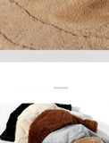 Winter Rabbit Plush Fisherman Hats for Women Girl Bucket Hat Windproof Leopard Soft Faux Fur Wide Brim Lady Women Artist Cap