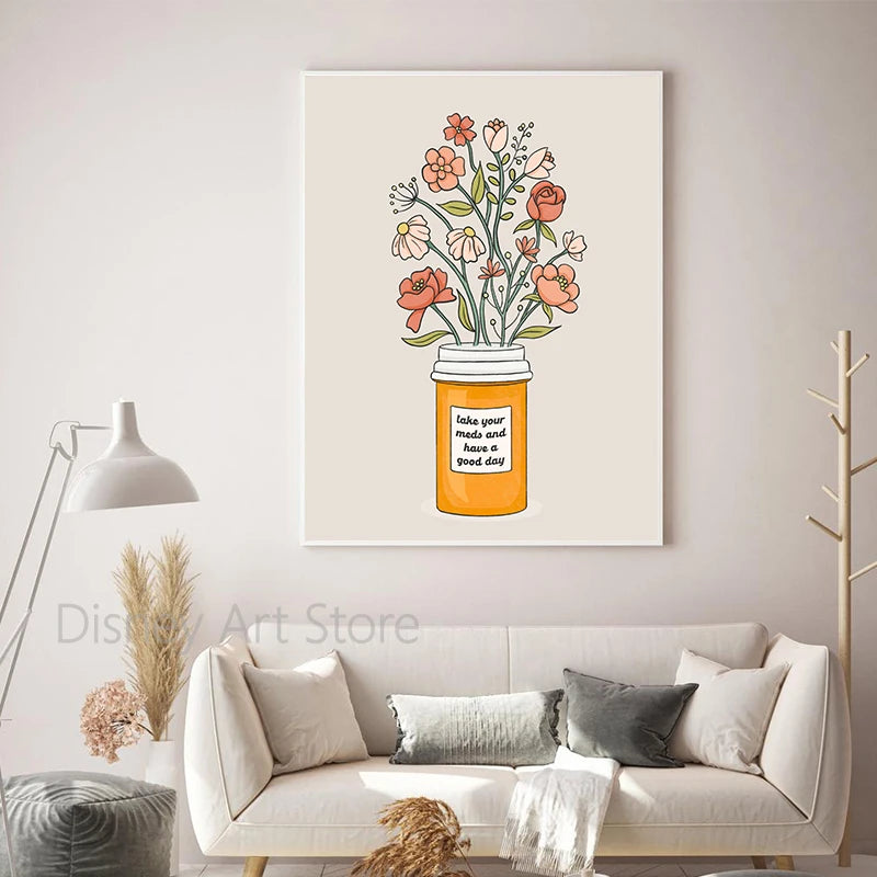 INSIDE OUT Mental Health Poster Kids Feelings Emotions Art Print Canvas Painting School Counselor Office Decor Psychologist Gift
