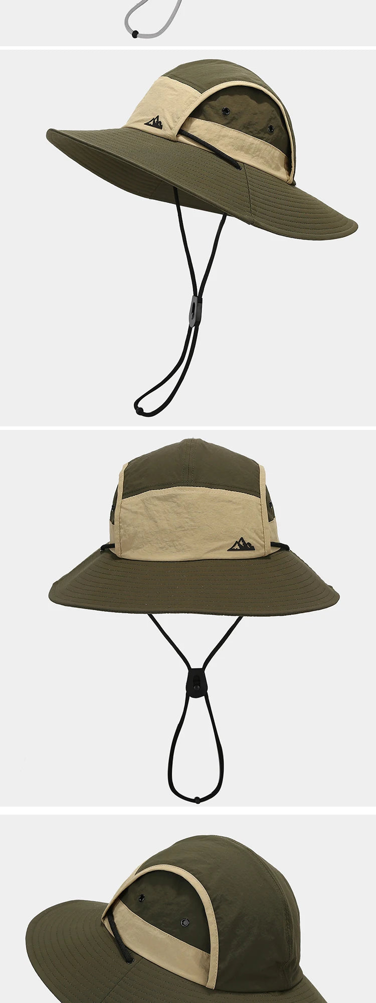 Summer Outdoor Sun Protection Hat for Women Men Hiking Fishing Sunscreen Visor Cap Large Brim Shawl Quick Drying Fisherman Hat