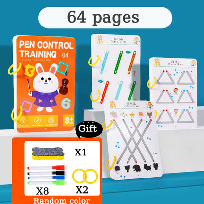 Magical Tracing Workbook Children Montessori Drawing Book Education Reusable Magic Practice Copybook Pen Control Training Book