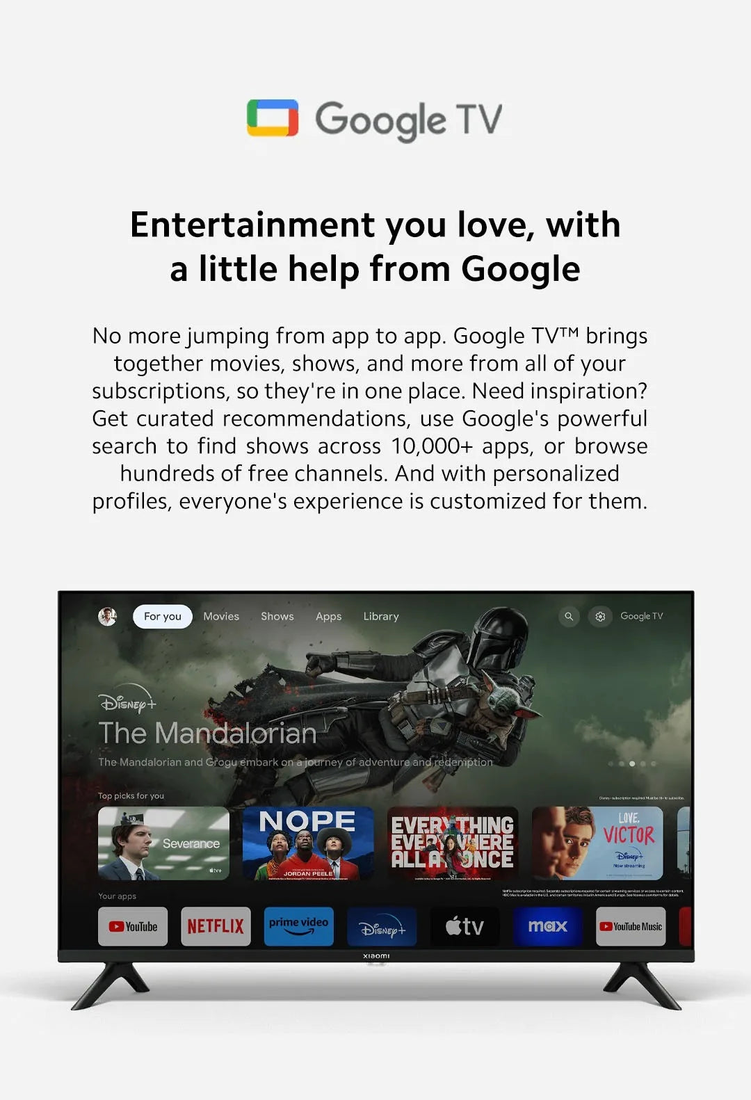 Xiaomi TV A 32, Compact Size With Colorful Screen, Dynamic Sound With Dolby Audio™, DTS-X And DTS Virtual:X, Top-end Metal Fini