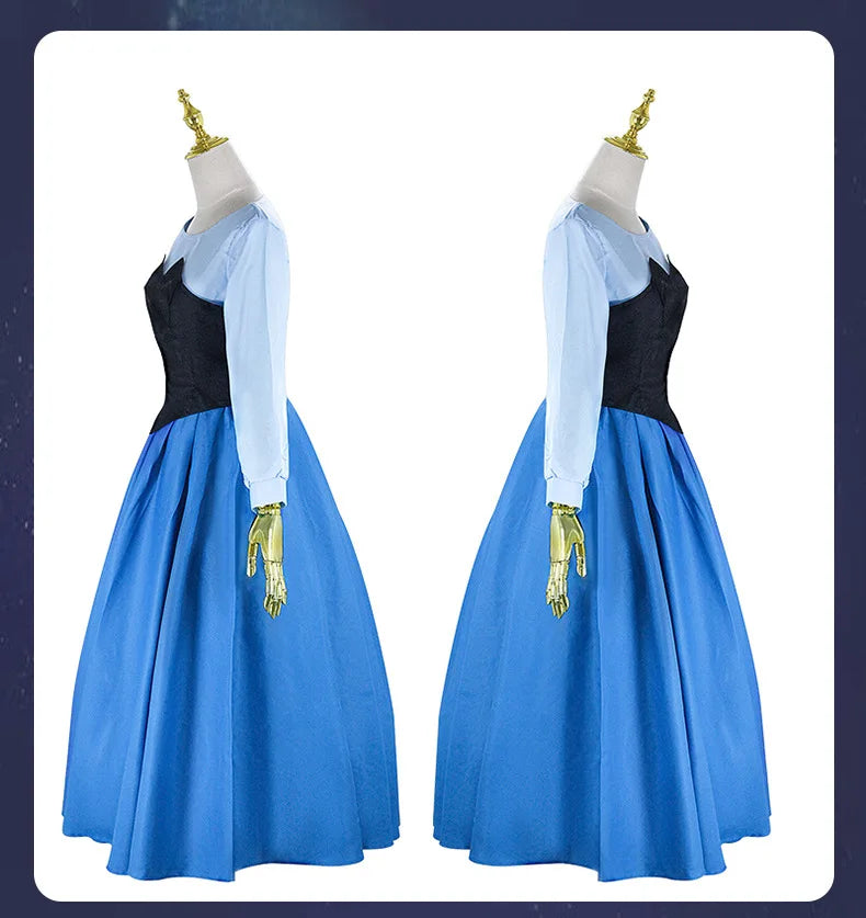 Costume Ariel Dress Gown Cosplay For Girls Women Halloween Carnival Stage Performance Wear Disguise Costumes Adult