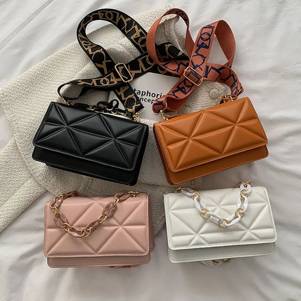 Winter Large Shoulder Bags for Women Stone Pattern PU Leather Crossbody Bags Brand Pink Tote Handbags Chains Shopper Clutch Purse
