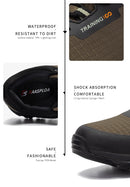 Baasploa Men's Anti-Skid and Wear-Resistant Hiking Travel Shoes Fashion Waterproof Outdoor Sneaker Comfortable Male Sport Shoes