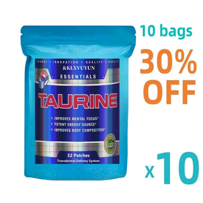 Taurine + Creatine Monohydrate Transdermal Patches, Muscle Strength, Focus, Memory - Best Creatine for Muscle Growth