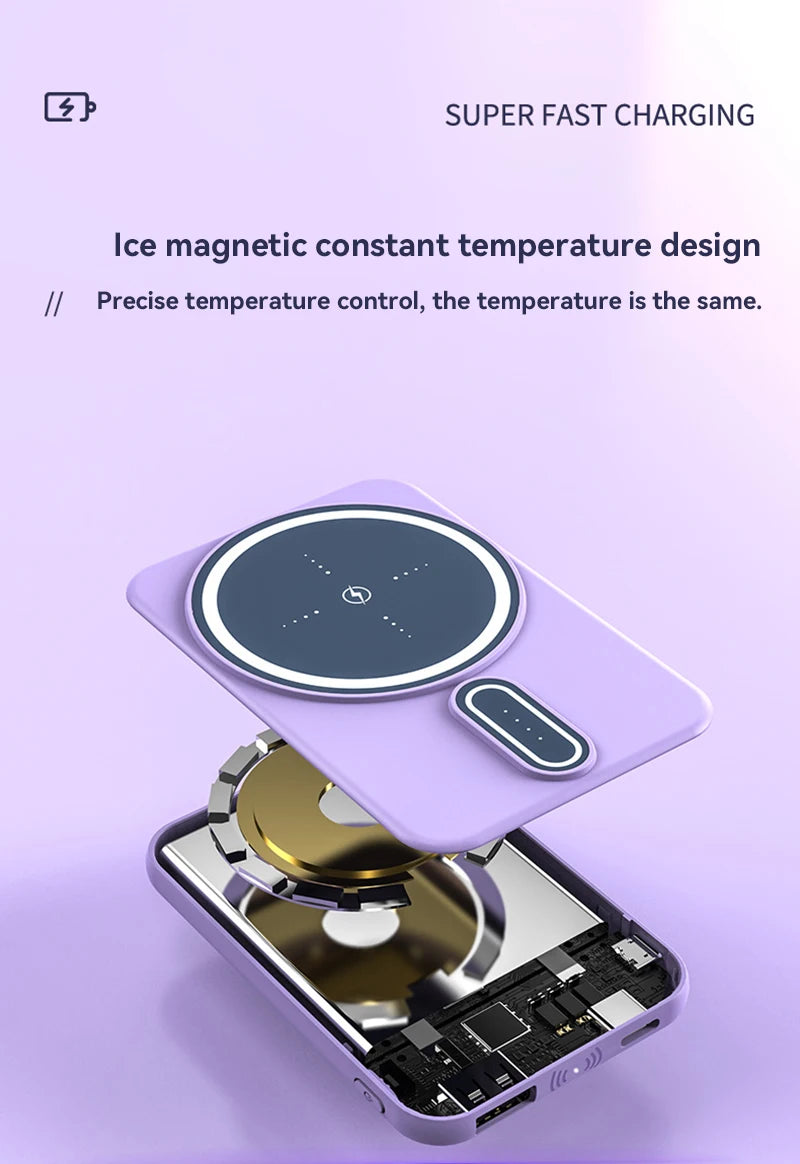 OnePlus 30000mAh Magnetic Wireless Power Bank 22.5W PD Super Fast Charging Portable Battery Charger For IPhone Huawei Samsung