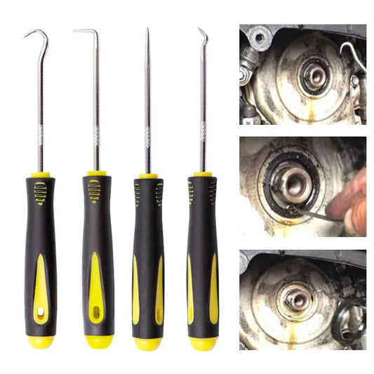 Juego de destornilladores para juntas tóricas de coche, extractor de juntas y ganchos de 135/160 mm. 