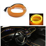 10M/5M/3M Neon LED Car Interior Decorative Lamps Strips USB Drive For DIY Decorative Dashboard Console Ambient Light Cold Light
