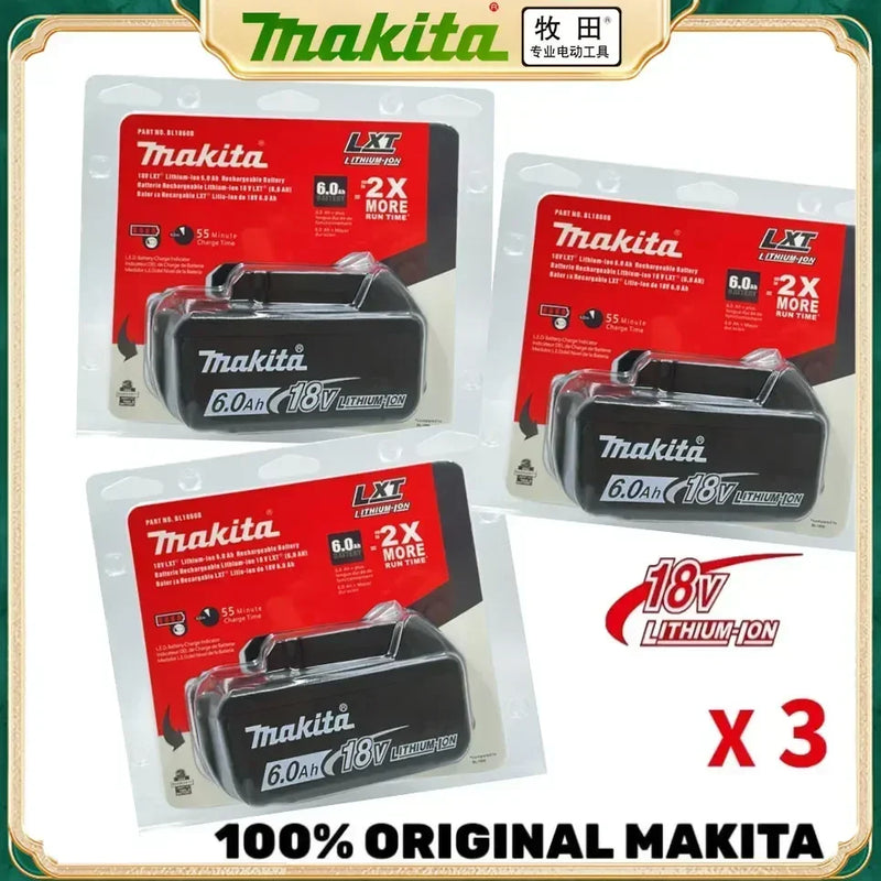 100% Genuine Makita 18v 6.0Ah Replacement battery bl1850b BL1850 bl1860 bl 1860 bl1830 bl1815 bl1840 LXT400 for makita tools