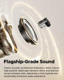 SoundPEATS H3 Wireless Bluetooth Earbuds Hybrid 3 Driver HiFi 55dB Adaptive ANC Headphones with LDAC aptX Lossless Hi-Res Audio