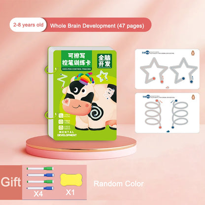 Magical Tracing Workbook Children Montessori Drawing Book Education Reusable Magic Practice Copybook Pen Control Training Book