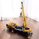 Third Party Compatible MOC Sets City Series Building Blocks City Yellow Mobile Construction Crane Children Toys Gift