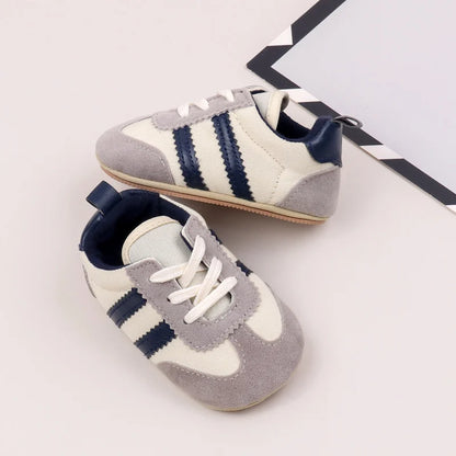 Hot Selling Baby Casual Sports Shoes Spring and Autumn Girls and Boys High Quality PVC Sole Anti Slip Prewalker Shoes BLS4034