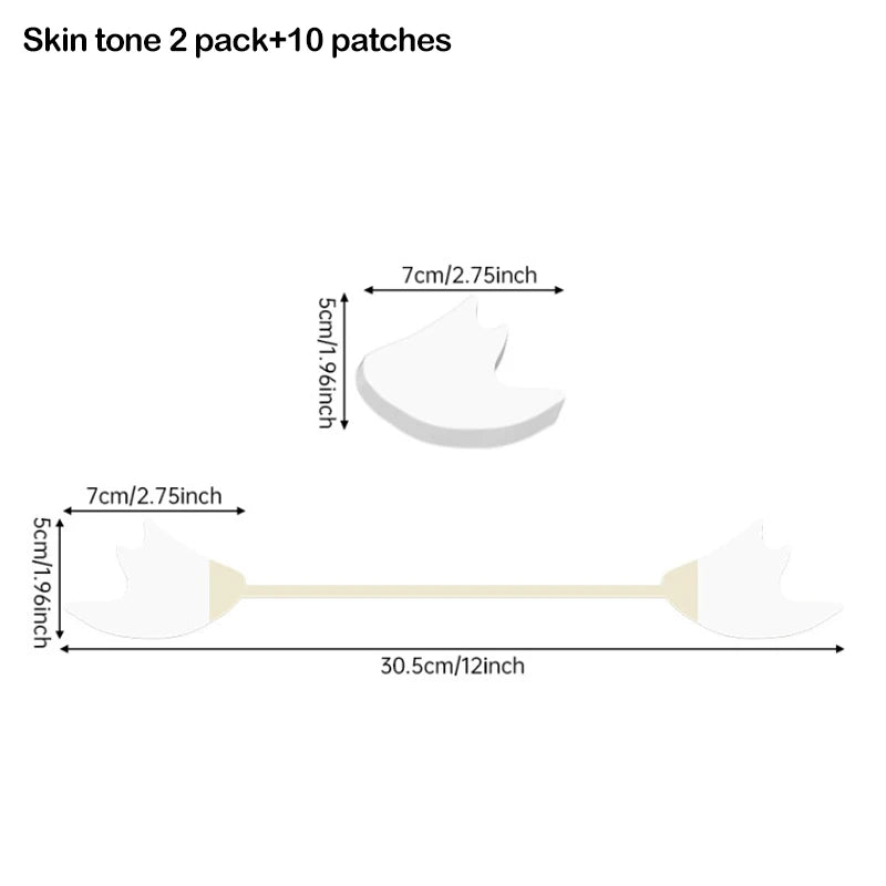 4/20pc Instant Invisible Face Stickers Neck Eye Double Chin Lift V Shape Refill Tapes Thin Makeup Facelifting Patch AdhesivesBan