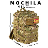 Trekking Rucksack Large Capacitywaterproof tactical backpack solid design ideal for hiking, camping, travel sports and outdoor
